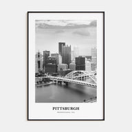 Pittsburgh Portrait B&W No 1 Poster