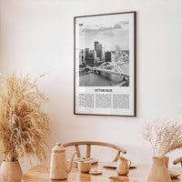 Pittsburgh Print Black and White No 1, Pittsburgh Wall Art, Pittsburgh Poster, Pittsburgh Photo, Pennsylvania, USA, United States
