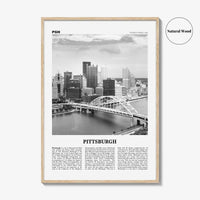 Pittsburgh Print Black and White No 1, Pittsburgh Wall Art, Pittsburgh Poster, Pittsburgh Photo, Pennsylvania, USA, United States