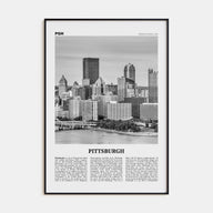 Pittsburgh Travel B&W No 2 Poster