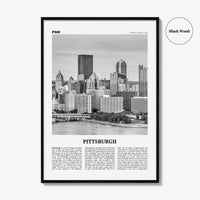 Pittsburgh Print Black and White No 2, Pittsburgh Wall Art, Pittsburgh Poster, Pittsburgh Photo, Pennsylvania, USA, United States