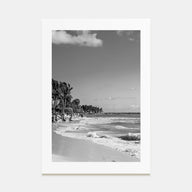Playa del Carmen Photo B&W Poster