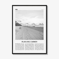 Playa del Carmen Print Black and White, Playa del Carmen Wall Art, Playa del Carmen Poster, Playa del Carmen Photo, Solidaridad, Mexico
