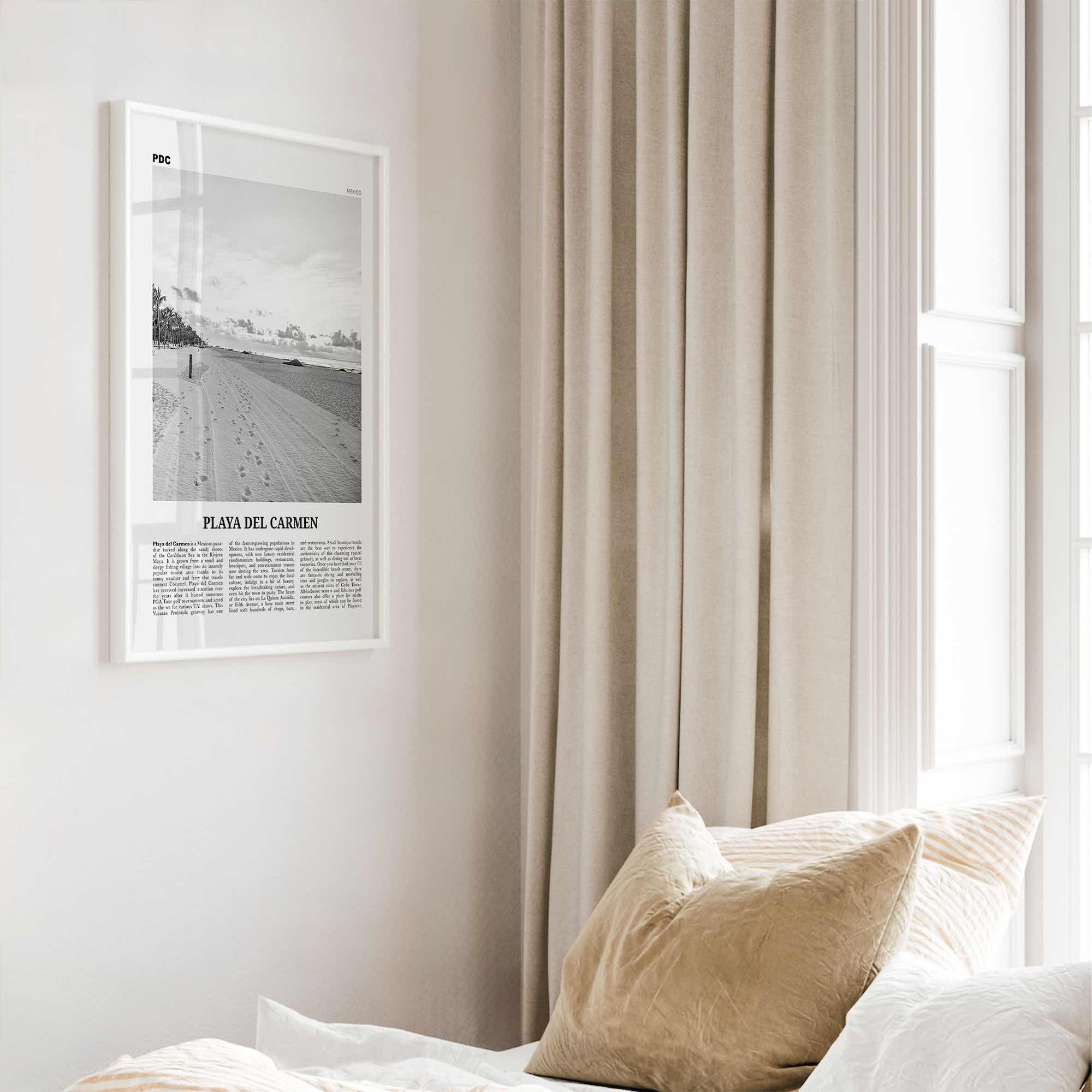 Playa del Carmen Print Black and White, Playa del Carmen Wall Art, Playa del Carmen Poster, Playa del Carmen Photo, Solidaridad, Mexico