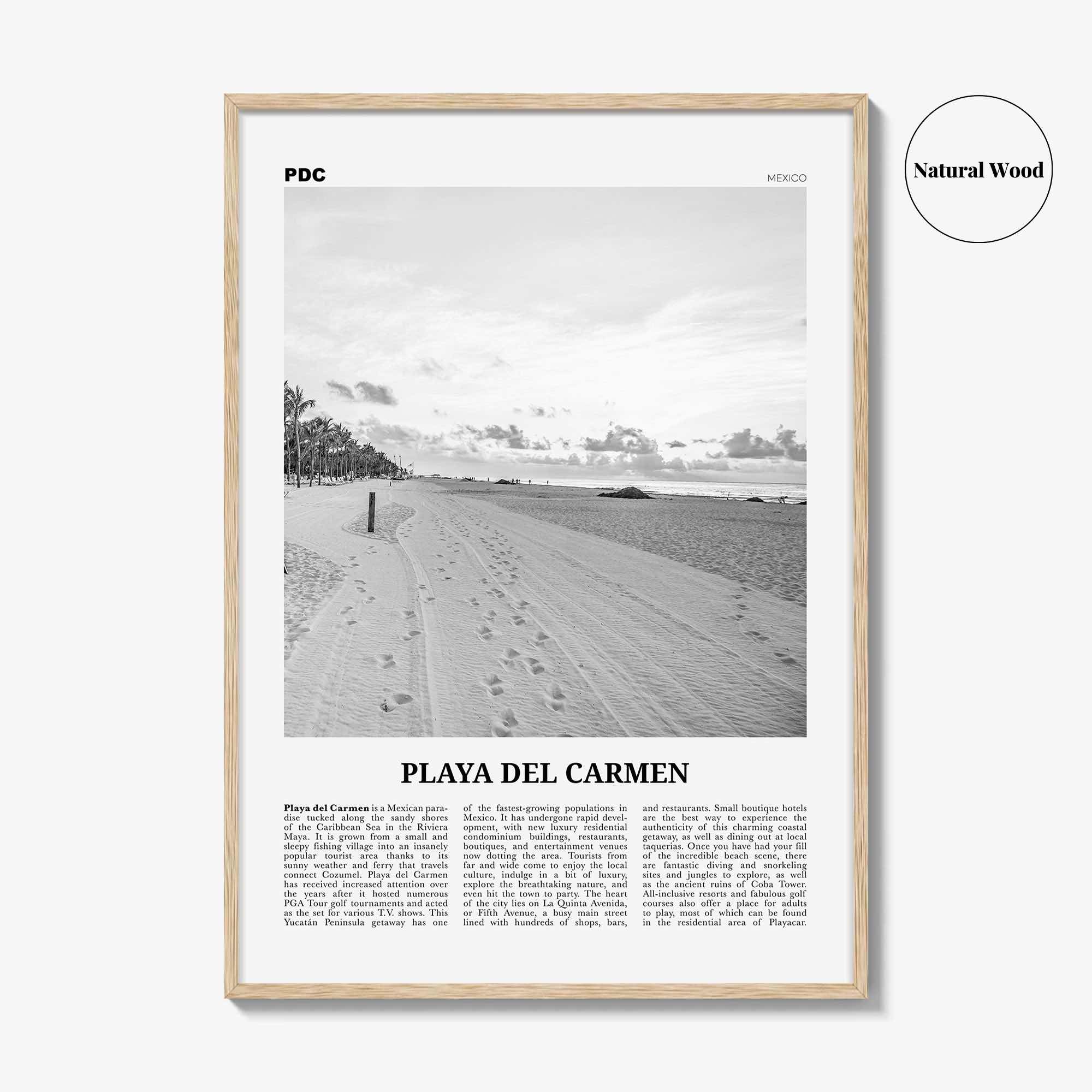 Playa del Carmen Print Black and White, Playa del Carmen Wall Art, Playa del Carmen Poster, Playa del Carmen Photo, Solidaridad, Mexico
