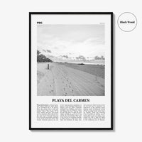 Playa del Carmen Print Black and White, Playa del Carmen Wall Art, Playa del Carmen Poster, Playa del Carmen Photo, Solidaridad, Mexico