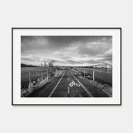 Playa Del Rey Landscape B&W Poster
