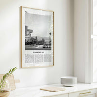 Playa del Rey Print Black and White, Playa del Rey Wall Art, Playa del Rey Poster, Los Angeles, California, USA, United States