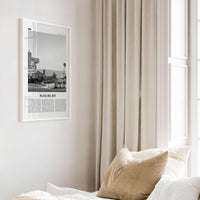 Playa del Rey Print Black and White, Playa del Rey Wall Art, Playa del Rey Poster, Los Angeles, California, USA, United States