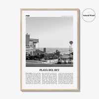 Playa del Rey Print Black and White, Playa del Rey Wall Art, Playa del Rey Poster, Los Angeles, California, USA, United States
