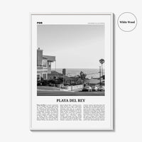 Playa del Rey Print Black and White, Playa del Rey Wall Art, Playa del Rey Poster, Los Angeles, California, USA, United States