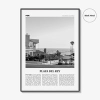 Playa del Rey Print Black and White, Playa del Rey Wall Art, Playa del Rey Poster, Los Angeles, California, USA, United States