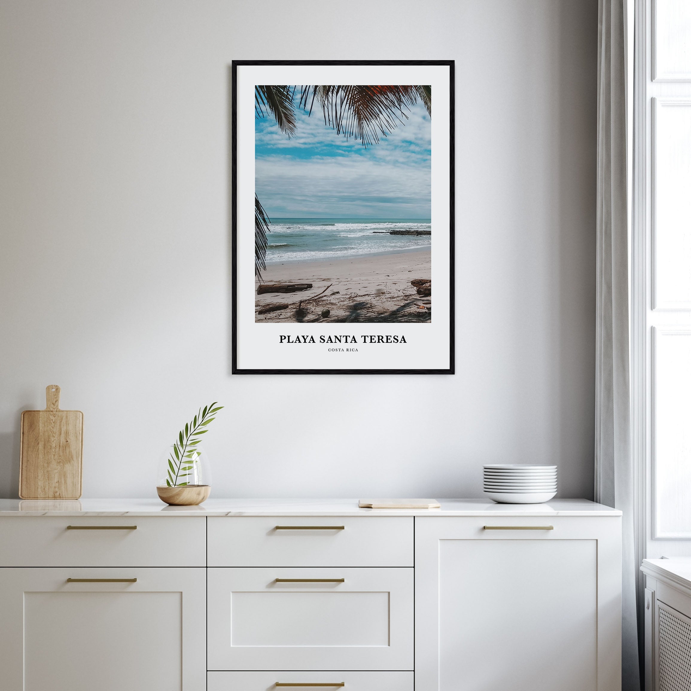 Playa Santa Teresa Portrait Color Poster