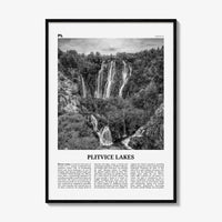 Plitvice Lakes Print Black and White, Plitvice Lakes Wall Art, Plitvice Lakes Poster, Plitvice Lakes Photo, Plitvice Lakes Décor, Croatia