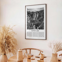 Plitvice Lakes Print Black and White, Plitvice Lakes Wall Art, Plitvice Lakes Poster, Plitvice Lakes Photo, Plitvice Lakes Décor, Croatia