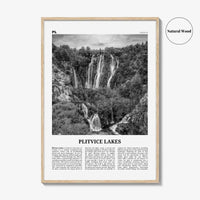 Plitvice Lakes Print Black and White, Plitvice Lakes Wall Art, Plitvice Lakes Poster, Plitvice Lakes Photo, Plitvice Lakes Décor, Croatia