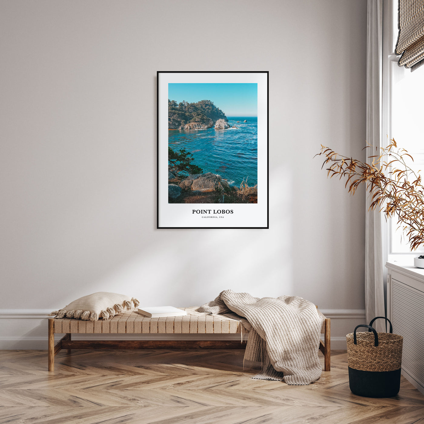 Point Lobos Portrait Color Poster