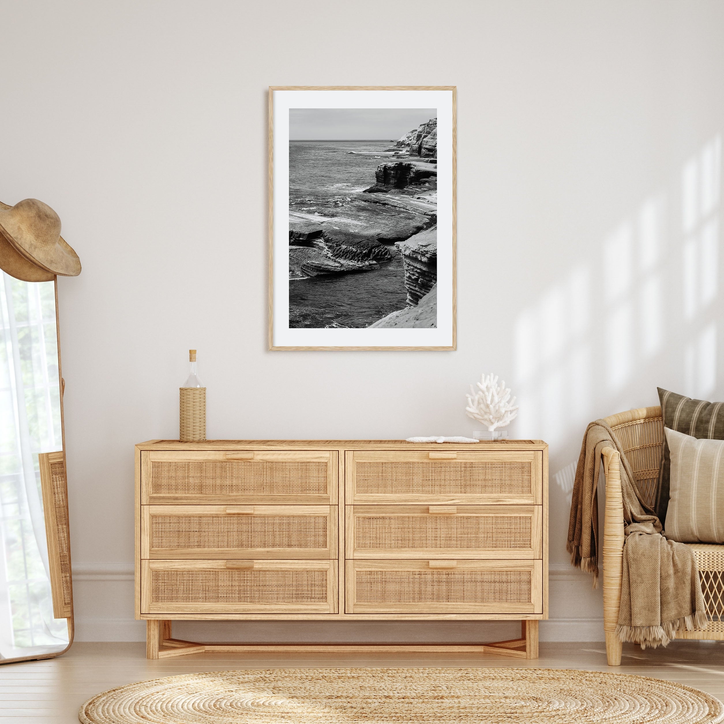 Point Loma Photo B&W Poster