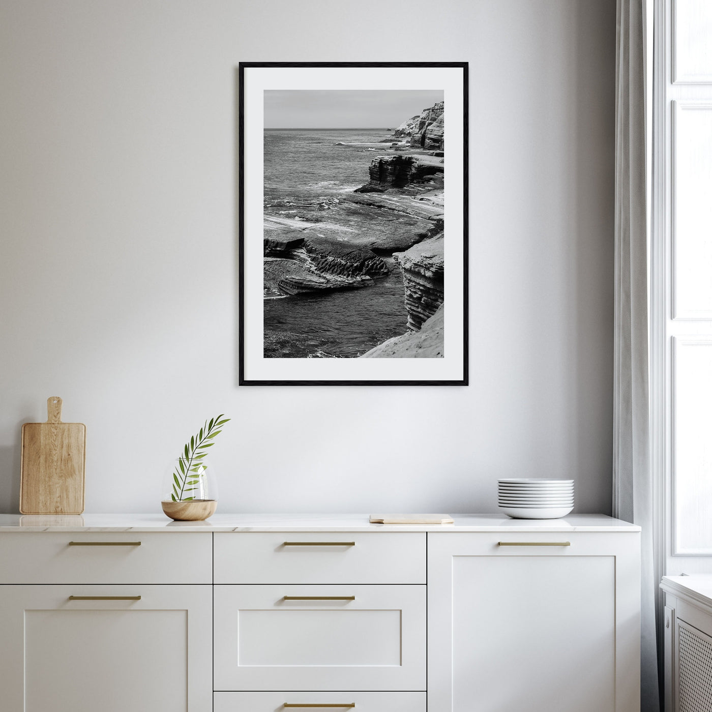 Point Loma Photo B&W Poster