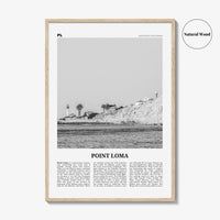 Point Loma Print Black and White, Point Loma Wall Art, Point Loma Poster, Point Loma Photo, Point Loma Map, Point Loma Wall Decor, San Diego
