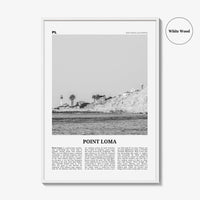 Point Loma Print Black and White, Point Loma Wall Art, Point Loma Poster, Point Loma Photo, Point Loma Map, Point Loma Wall Decor, San Diego