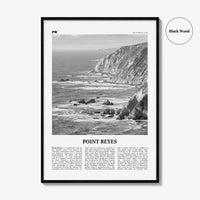 Point Reyes Print Black and White, Point Reyes Wall Art, Point Reyes Poster, Point Reyes Photo, California, USA, United States North America