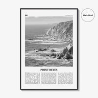 Point Reyes Print Black and White, Point Reyes Wall Art, Point Reyes Poster, Point Reyes Photo, California, USA, United States North America