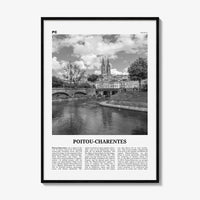 Poitou Charentes Print Black and White, Poitou-Charentes Art, Poitou-Charentes Poster, Poitou-Charentes Photo, Décor, Poitou-Charentes Map