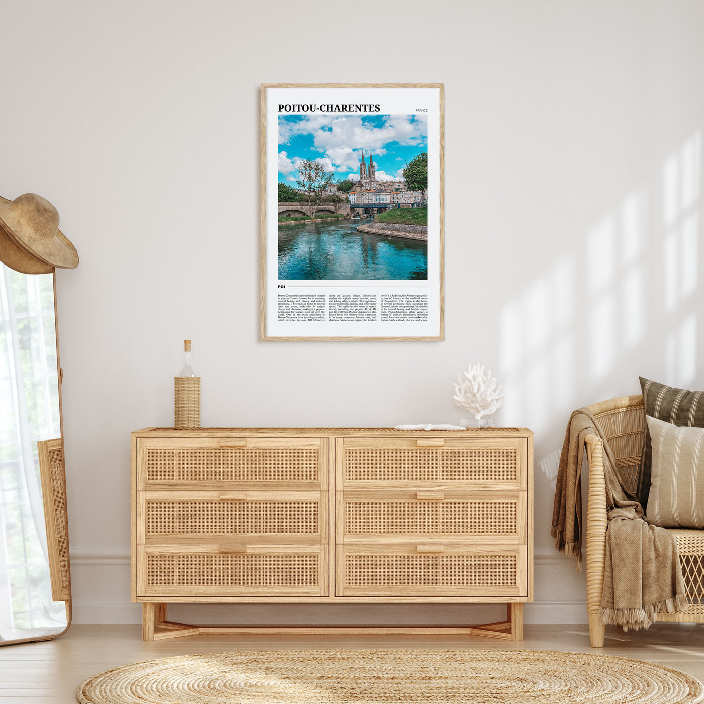 Poitou-Charentes Travel Color Poster