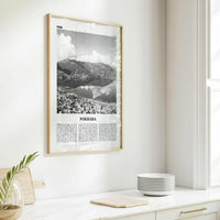 Pokhara Print Black and White, Pokhara Wall Art, Pokhara Poster, Pokhara Photo, Pokhara Wall Decor, Nepal, Gandaki Pradesh, Asia