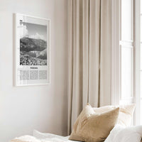 Pokhara Print Black and White, Pokhara Wall Art, Pokhara Poster, Pokhara Photo, Pokhara Wall Decor, Nepal, Gandaki Pradesh, Asia