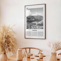 Pokhara Print Black and White, Pokhara Wall Art, Pokhara Poster, Pokhara Photo, Pokhara Wall Decor, Nepal, Gandaki Pradesh, Asia