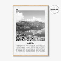 Pokhara Print Black and White, Pokhara Wall Art, Pokhara Poster, Pokhara Photo, Pokhara Wall Decor, Nepal, Gandaki Pradesh, Asia