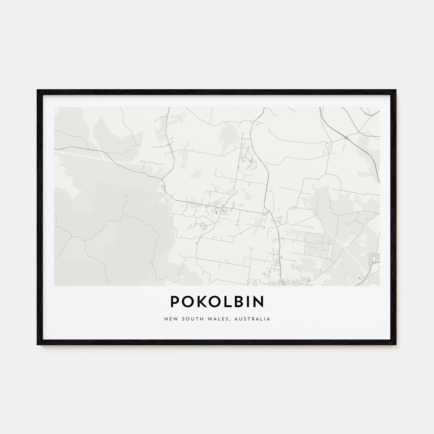 Pokolbin Map Landscape Poster