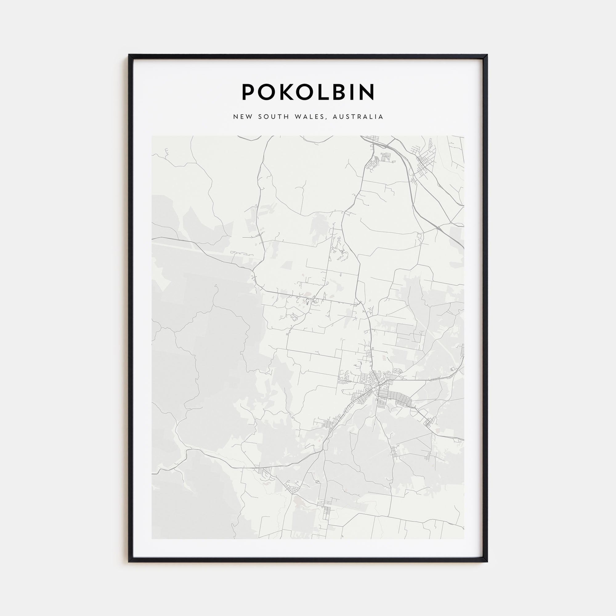 Pokolbin Map Portrait Poster
