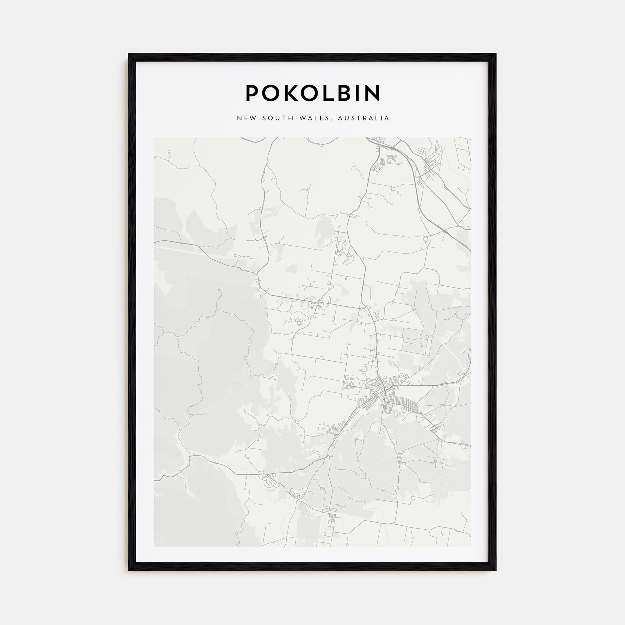 Pokolbin Map Portrait Poster