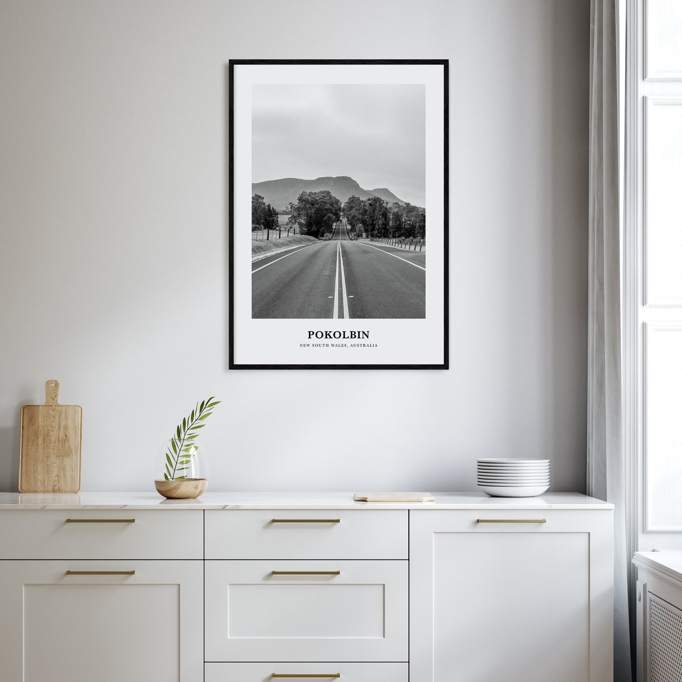 Pokolbin Portrait B&W Poster