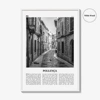 Pollenca Print Black and White, Pollença Wall Art, Pollenca Poster, Pollença Photo, Pollença Wall Décor, Pollença Map, Spain