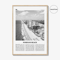 Pompano Beach Print Black and White, Pompano Beach Wall Art, Pompano Beach Poster, Pompano Beach Photo, Pompano Beach Wall Décor, Florida