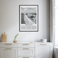 Pompano Beach Travel B&W Poster