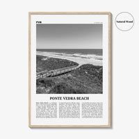 Ponte Vedra Beach Print Black and White, Ponte Vedra Beach Wall Art, Ponte Vedra Beach Poster, Ponte Vedra Beach Photo, Florida, USA