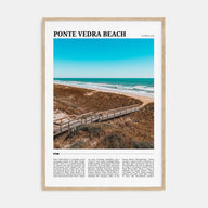 Ponte Vedra Beach Travel Color Poster