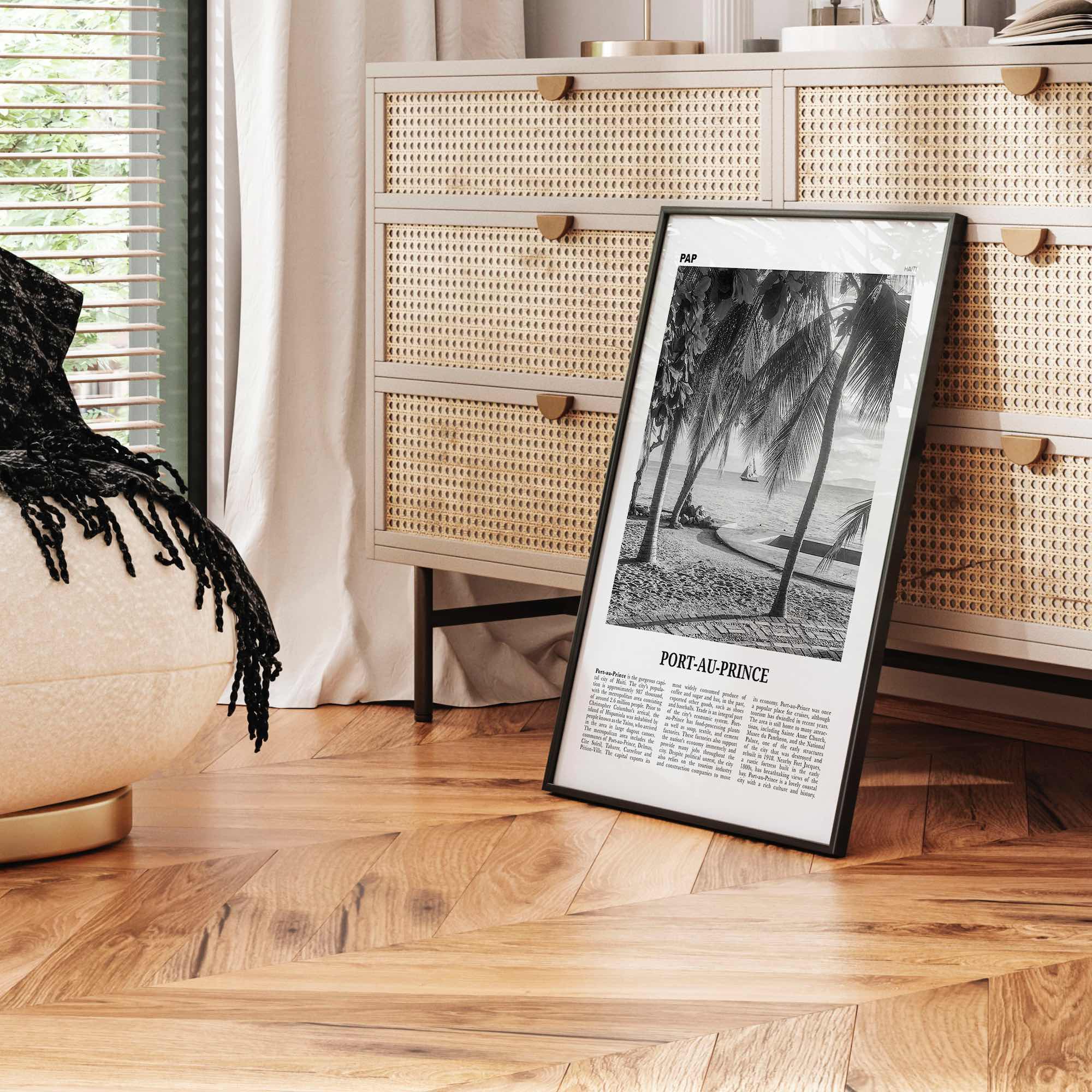 Port Au Prince Print Black and White, Port-au-Prince Wall Art, Port-au-Prince Poster, Port-au-Prince Photo, Port au Prince, Haiti, Pòtoprens