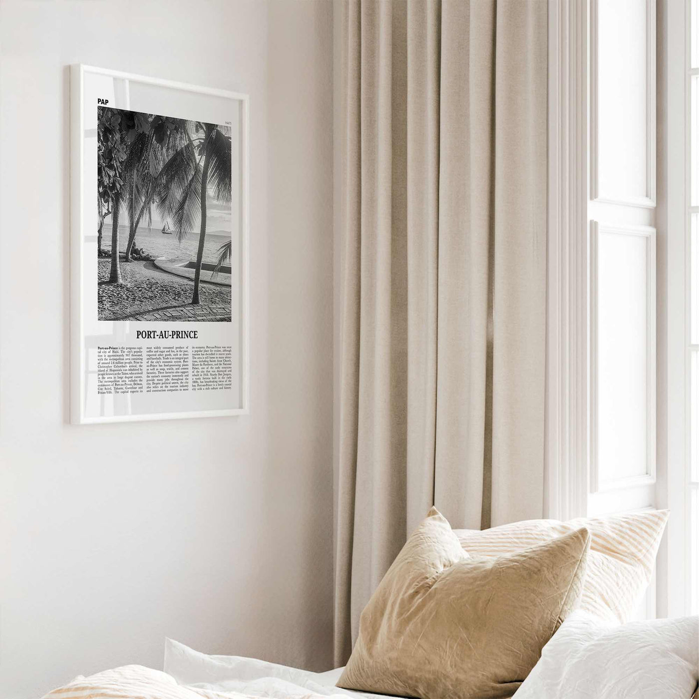 Port Au Prince Print Black and White, Port-au-Prince Wall Art, Port-au-Prince Poster, Port-au-Prince Photo, Port au Prince, Haiti, Pòtoprens