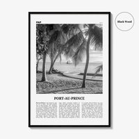 Port Au Prince Print Black and White, Port-au-Prince Wall Art, Port-au-Prince Poster, Port-au-Prince Photo, Port au Prince, Haiti, Pòtoprens