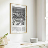 Port d'Alcúdia Print Black and White, Port d'Alcúdia Wall Art, Puerto de Alcudia Poster, Port d'Alcúdia Photo, Port d'Alcúdia Map, Spain