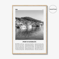 Port d'Andratx Print Black and White, Port d'Andratx Wall Art, Andratx Poster, Port d'Andratx Photo, Port d'Andratx Wall Décor, Spain