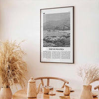 Port De Pollenca Print Black and White, Port de Pollença Wall Art, Puerto Pollensa Poster, Port de Pollença Photo, Port de Pollença Map