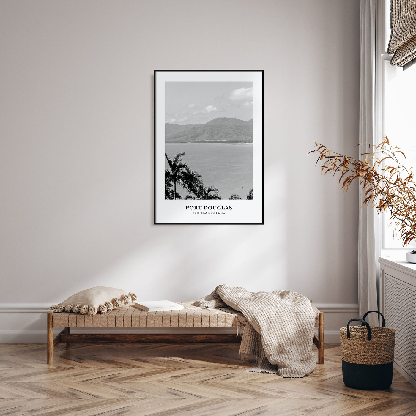 Port Douglas Portrait B&W Poster