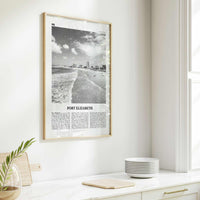 Port Elizabeth Print Black and White, Port Elizabeth Wall Art, Port Elizabeth Poster, Port Elizabeth Photo, South Africa